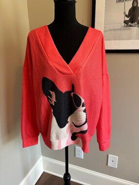 Long Sleeve V-Neck Pullover